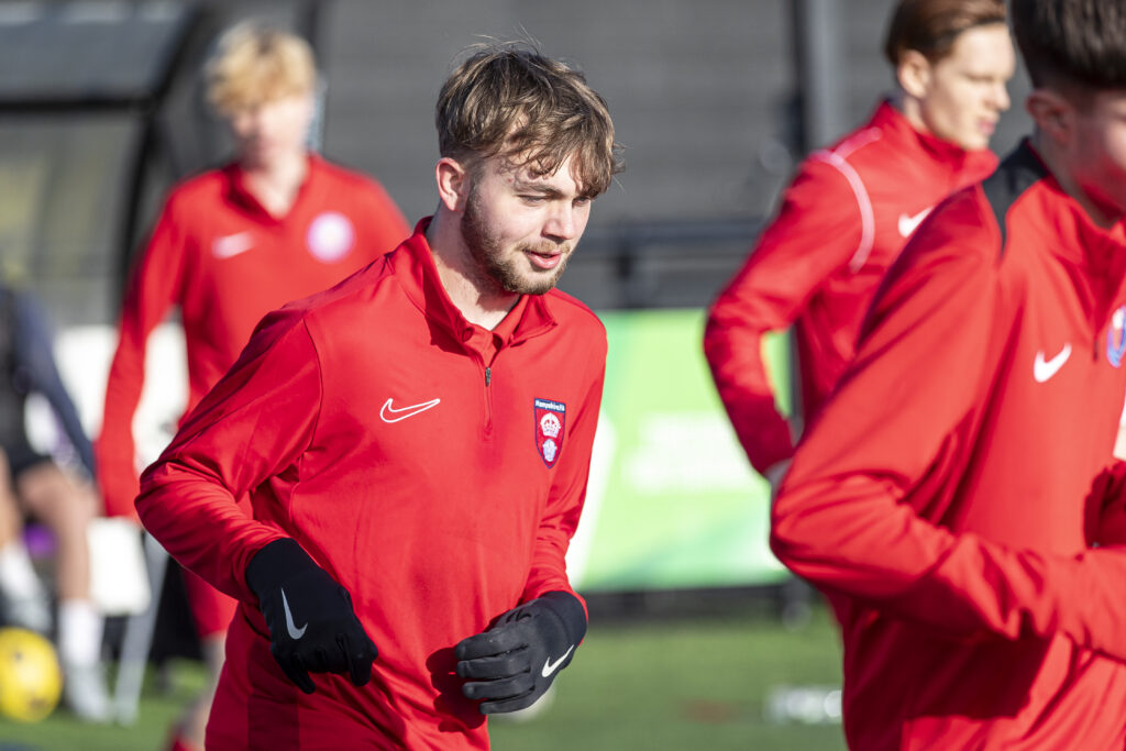 Photo of HFA Boys warming up
